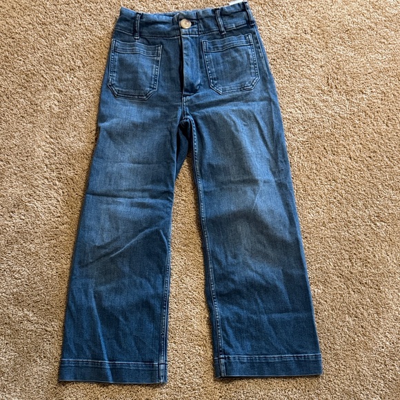 Anthropologie Blue Flare Wide Leg Jeans - Picture 2 of 7